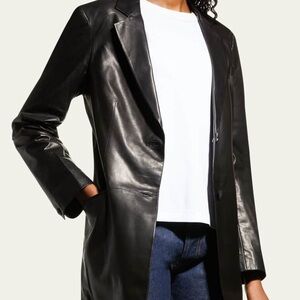 NWT Rag & Bone Black Leather Blazer